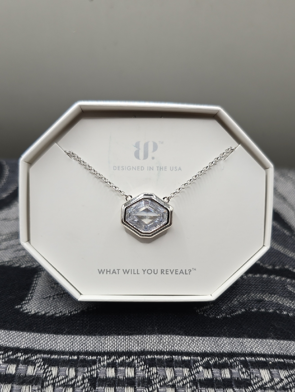 Bomb Party Necklace Diamond CZ Rhodium Plating "Laced With Distant Fire" NK54289